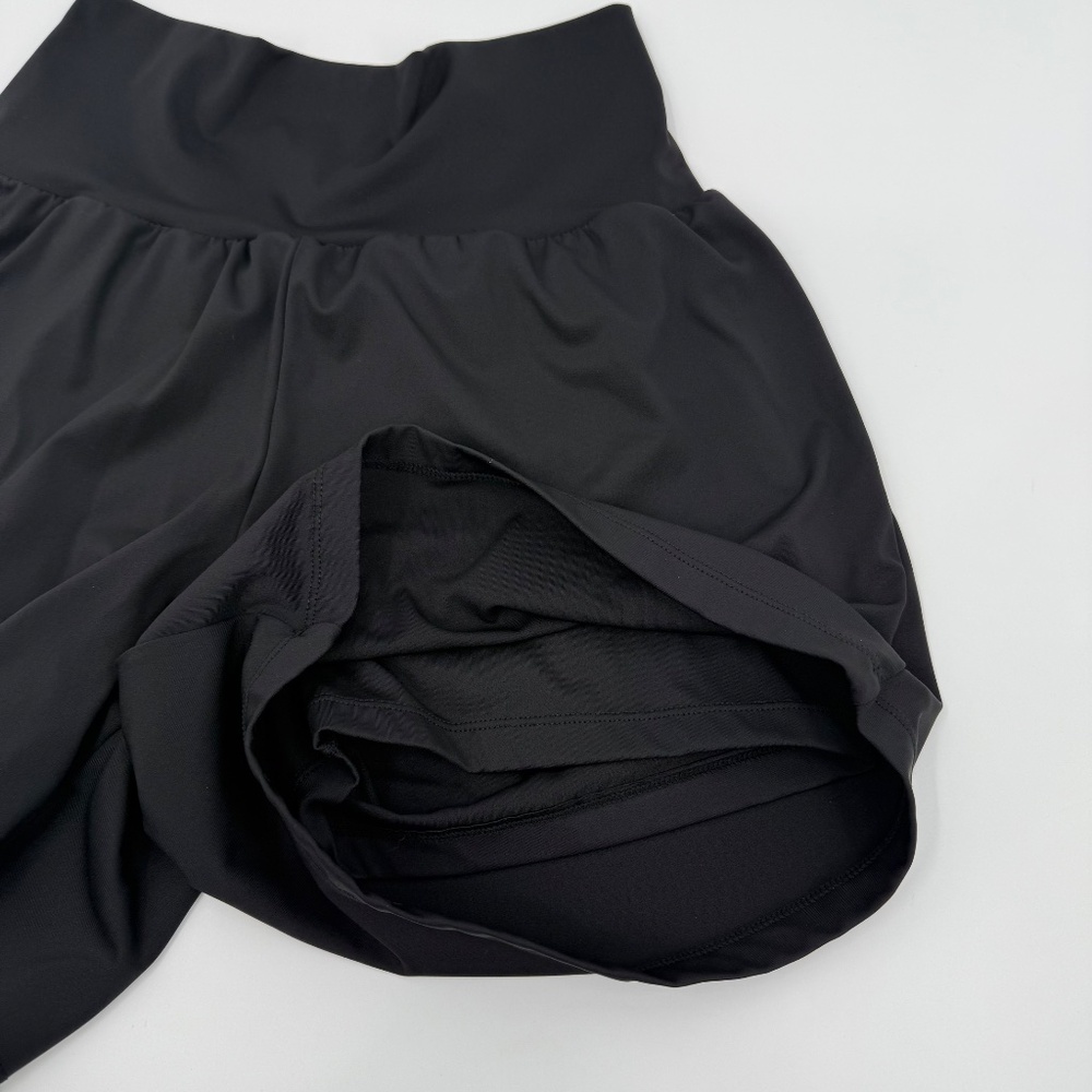 Halara Shorts Women Small Black HighWaist Stretch Performance Active Gym Workout - Picture 3 of 9